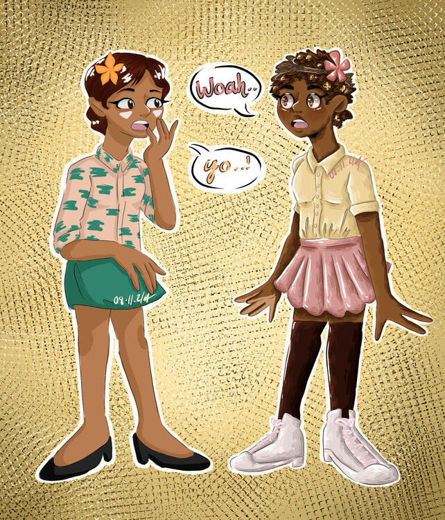 Lily-Mae First Design vs. Current Design - original character